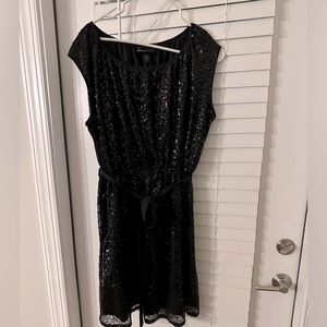 Lane Bryant black sequin dress size 14/16